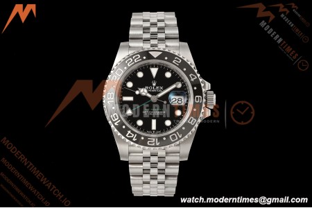 Rolex - GMT II 126710GRNR Bruce Wayne 40mm 904L Jub SS/SS Black Dial RF JH3285