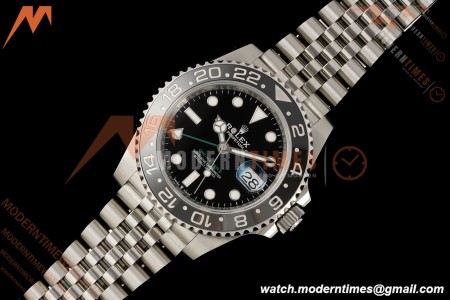 Rolex - GMT II 126710GRNR Bruce Wayne 40mm 904L Jub SS/SS Black Dial RF JH3285
