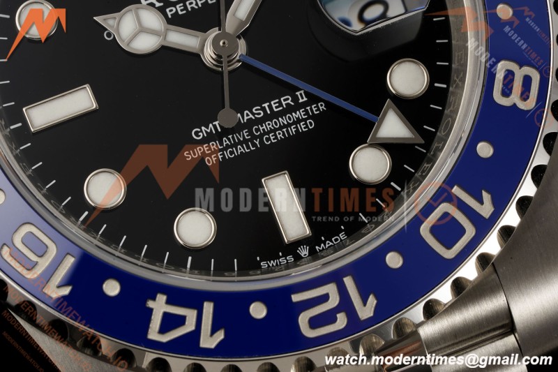 Rolex - GMT II 126710BLNR Batgirl 40mm 904L Jub SS/SS Black Dial RF JH3285