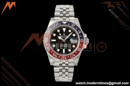 Rolex - GMT II 126710BLRO Pepsi 40mm 904L Jub SS/SS Black Dial RF JH3285