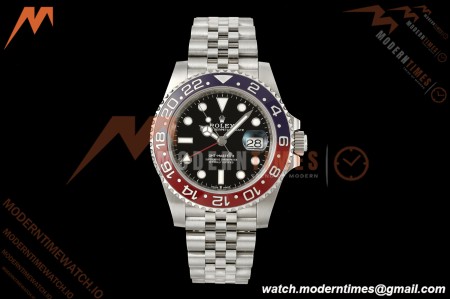 Rolex - GMT II 126710BLRO Pepsi 40mm 904L Jub SS/SS Black Dial RF JH3285