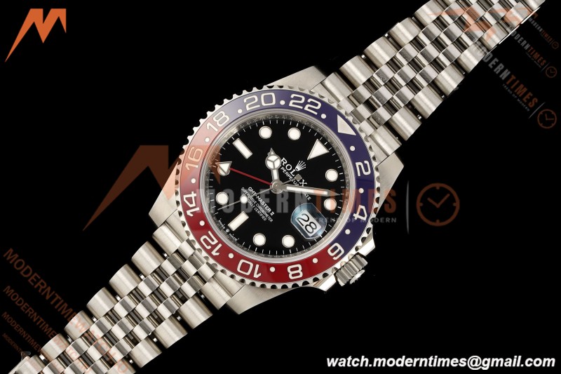 Rolex - GMT II 126710BLRO Pepsi 40mm 904L Jub SS/SS Black Dial RF JH3285