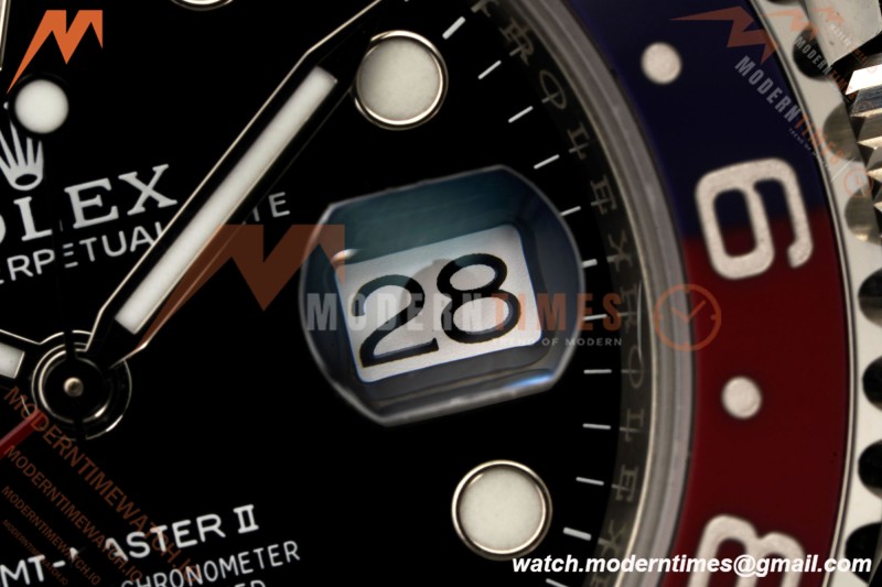 Rolex - GMT II 126710BLRO Pepsi 40mm 904L Jub SS/SS Black Dial RF JH3285