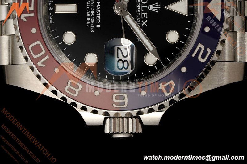 Rolex - GMT II 126710BLRO Pepsi 40mm 904L Jub SS/SS Black Dial RF JH3285