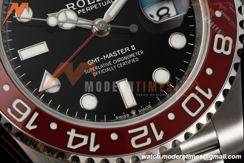 Rolex - GMT II 126710BLRO Pepsi 40mm 904L Jub SS/SS Black Dial RF JH3285
