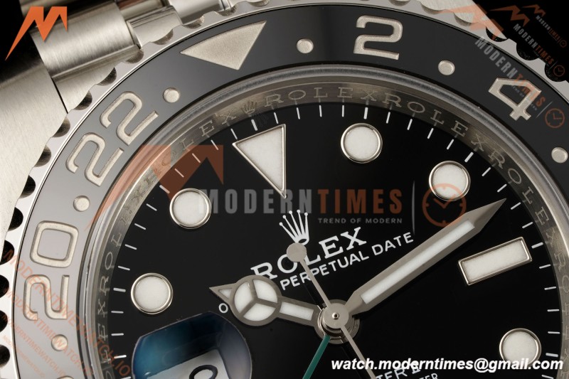 Rolex - GMT II 126720VTNR LHD 40mm 904L Jub SS/SS Black Dial RF JH3285