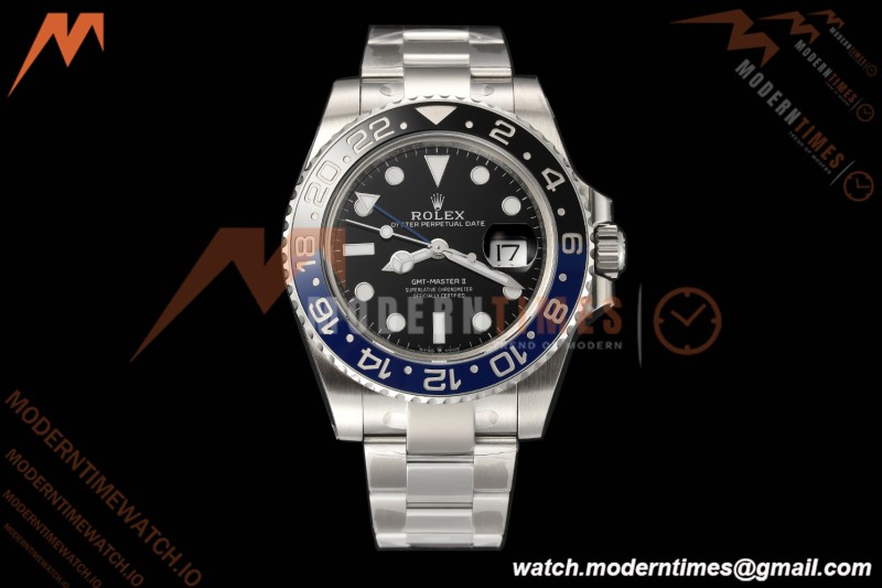 Rolex - GMT II 126710BLNR Batman 40mm 904L Oys SS/SS Black Dial VSF V3 DD3285