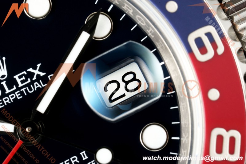 Rolex - GMT II 126710BLRO Pepsi 40mm Gain Weight 904L Oys SS/SS Black WF JH3285 CHS