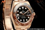 Rolex - GMT II 126715CHNR Rootbeer 40mm 904L Oys RG/RG Black QF JH3285 Free Sprung