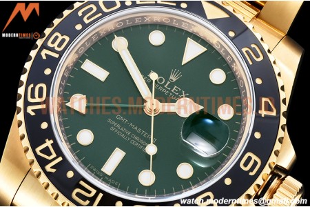 Rolex - GMT II 116718LN 904 Wrp YG/YG Grn KF VR3186 CHS