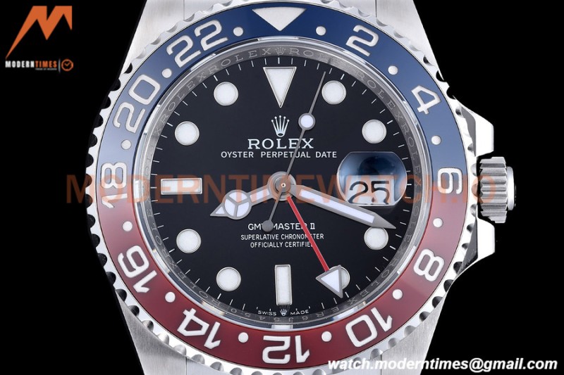 Rolex - GMT II 126710BLRO Oys 40mm 904L SS/SS Black EWF VR3285 CHS