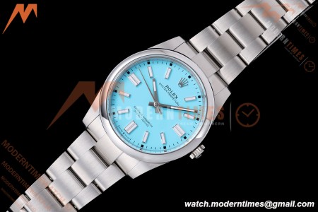 Rolex - Oyster Pert. 41mm 124300 SS/SS Turquoise Blue VF DD3230 | 롤렉스 - 오이스터 퍼페추얼 41mm 124300 스테인리스 스틸/스테인리스 스틸 터콰이즈 블루 VF DD3230