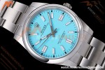 Rolex - Oyster Pert. 41mm 124300 SS/SS Turquoise Blue VF DD3230