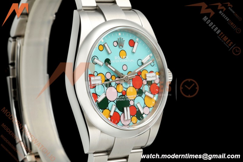 Rolex - Oyster Pert 41mm 124300 904L SS/SS Turquoise Celebration Dial Clean Plus DD3230