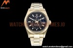 Rolex - Skydweller 326938 YG/YG Black Noob Asian 23J