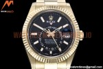 Rolex - Skydweller 326938 YG/YG Black Noob Asian 23J