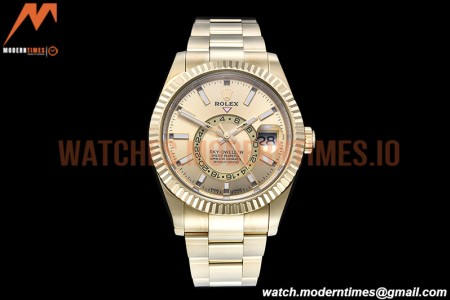 Rolex - Skydweller 326938 YG/YG Gold Noob Asian 23J
