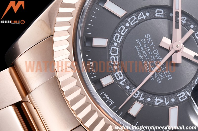 Rolex - Skydweller 326935 RG/RG Grey Noob Asian 23J