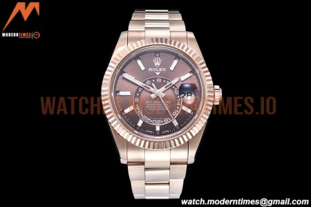 Rolex - Skydweller 326935 RG/RG Brown Noob Asian 23J