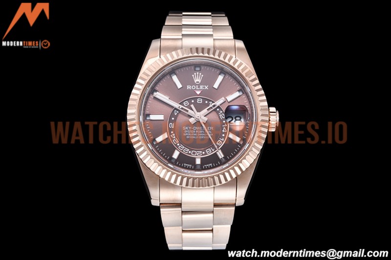 Rolex - Skydweller 326935 RG/RG Brown Noob Asian 23J