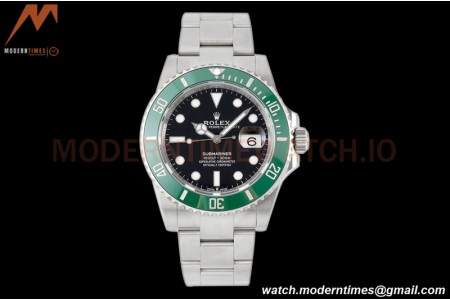 Rolex - Submariner 41mm 126610LV Kermit 904L SS/SS Black ZF VR3235