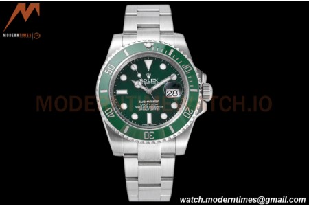 Rolex - Submariner 40mm 116610LV 316L SS/SS Green ZRF A3135