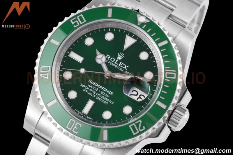 Rolex - Submariner 40mm 116610LV 316L SS/SS Green ZRF A3135