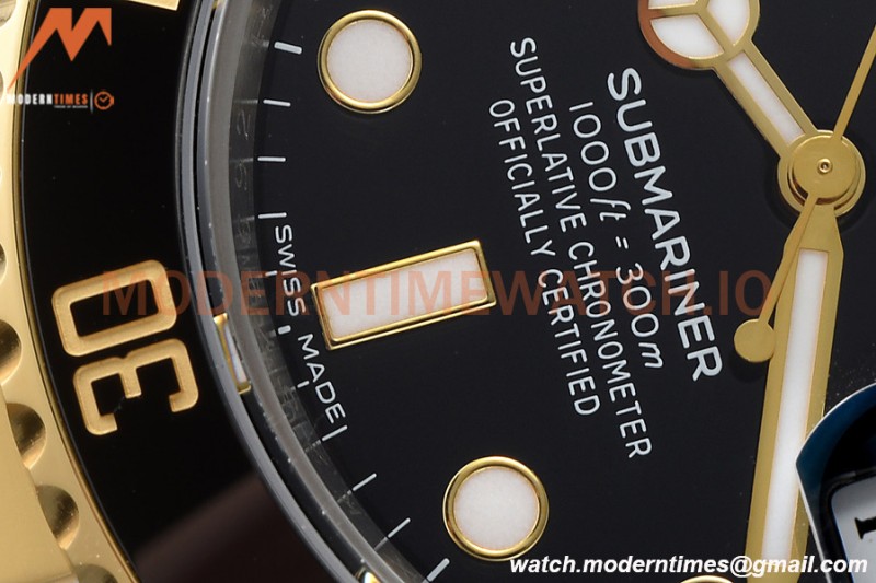 Rolex - Submariner 40mm 116613LN 904L YG/SS Black VSF VS3135