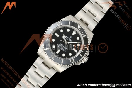 Rolex - Submariner 124060 No Date 904L 41mm SS/SS Black THBF SH3230