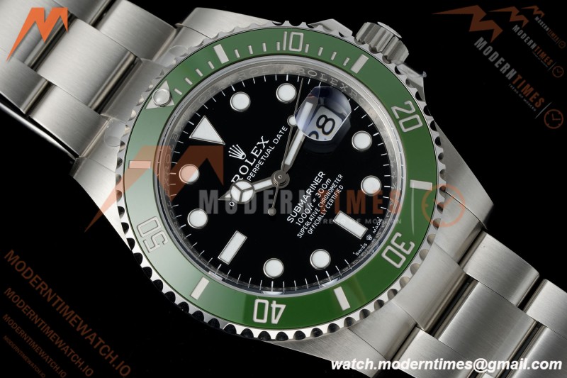 Rolex - Submariner 126610LV 904L 41mm SS/SS Black RWF DD3235 Free Sprung
