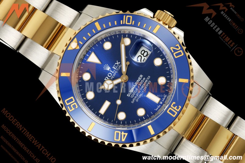 Rolex - Submariner 41mm 126613LB Gain Weight 904L YG/SS Blue WF JH3235