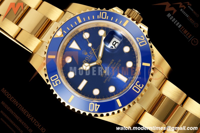 Rolex - Submariner 116618LB 40mm Gain Weight 904L YG/YG Blue WF DD3135