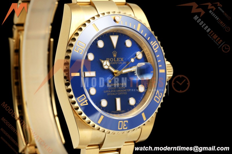 Rolex - Submariner 116618LB 40mm Gain Weight 904L YG/YG Blue WF DD3135