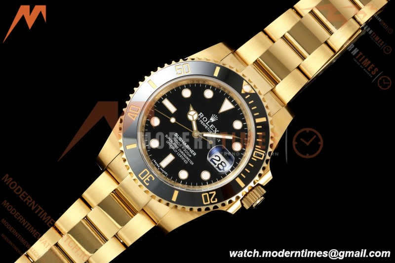 Rolex - Submariner 116618LN 40mm Gain Weight 904L YG/YG Black WF DD3135