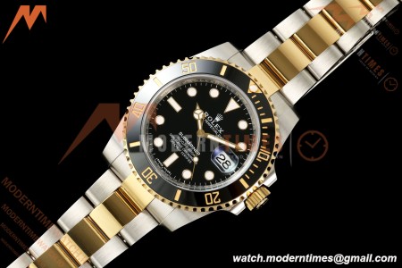 Rolex - Submariner 40mm 116613LN Gain Weight 904L YG/SS Black WF DD3135