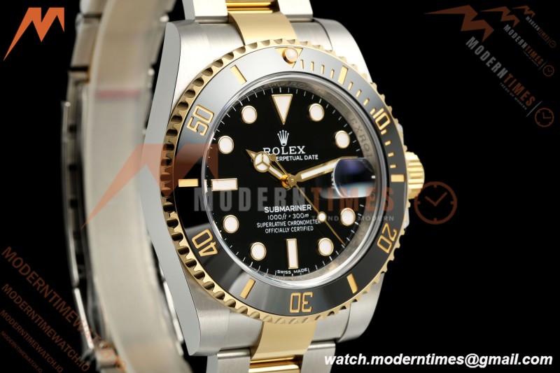 Rolex - Submariner 40mm 116613LN Gain Weight 904L YG/SS Black WF DD3135