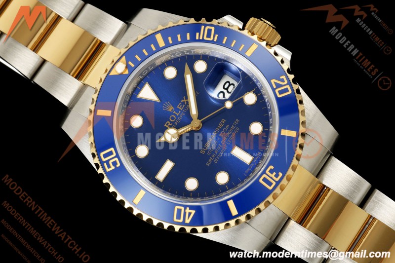 Rolex - Submariner 40mm 116613LB Gain Weight 904L YG/SS Blue WF DD3135