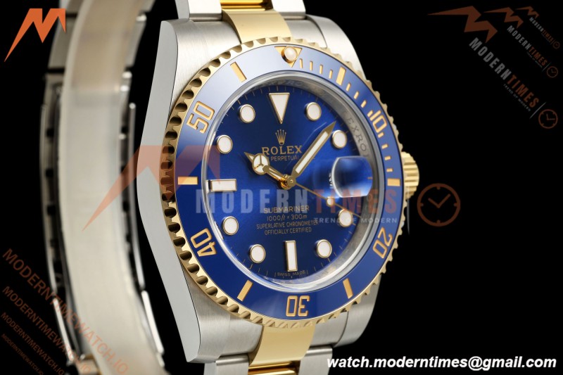 Rolex - Submariner 40mm 116613LB Gain Weight 904L YG/SS Blue WF DD3135