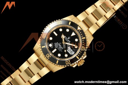 Rolex - Submariner 126618LN 41mm 904L YG/YG Black QF JH3235 Free Sprung