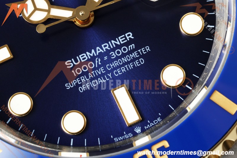 Rolex - Submariner 41mm 126613LB 904L YG/SS Blue QF JH3235 Free Sprung