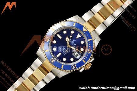 Rolex - Submariner 41mm 126613LB 904L YG/SS Blue QF JH3235 Free Sprung