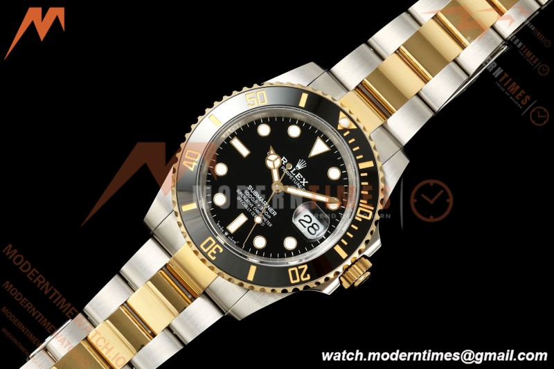 Rolex - Submariner 41mm 126613LN 904L YG/SS Black QF JH3235 Free Sprung