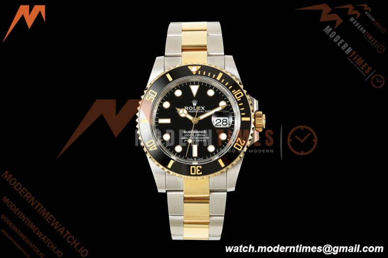 Rolex - Submariner 41mm 126613LN 904L YG/SS Black QF JH3235 Free Sprung