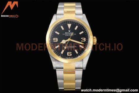 Rolex - Explorer 1 124273 36mm 904L YG/SS Black SBF VS3230