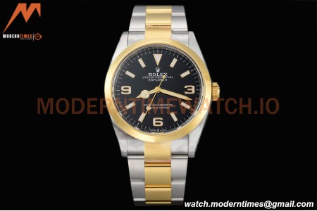 Rolex - Explorer 1 124273 36mm 904L YG/SS Black SBF VS3230