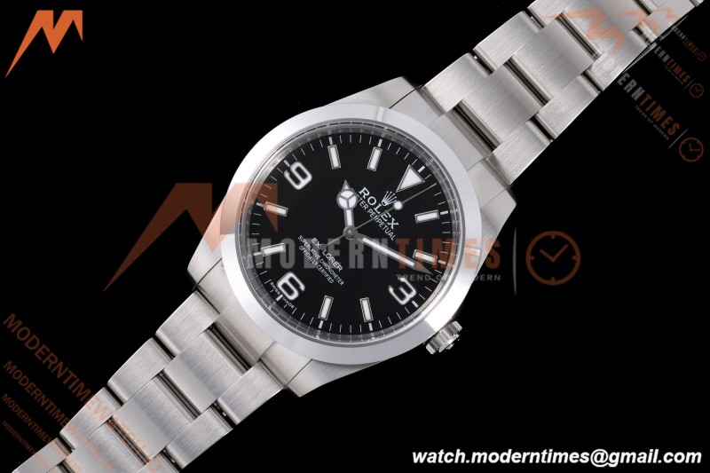 Rolex - Explorer 1 214270 39mm 904L SS/SS Black VF DD3132