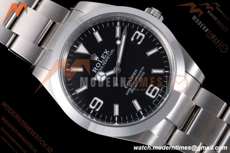 Rolex - Explorer 1 214270 39mm 904L SS/SS Black VF DD3132