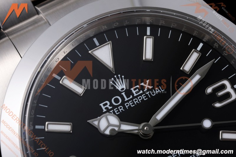 Rolex - Explorer 1 214270 39mm 904L SS/SS Black VF DD3132