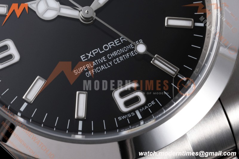 Rolex - Explorer 1 214270 39mm 904L SS/SS Black VF DD3132