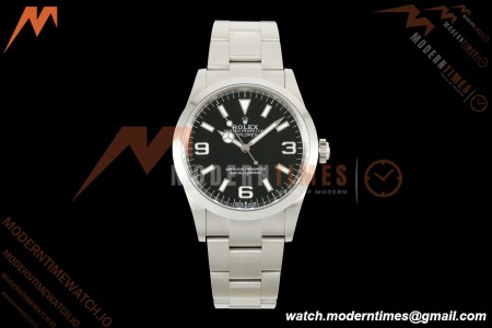 Rolex - Explorer 1 124270 36mm 904L SS/SS Black VF DD3230